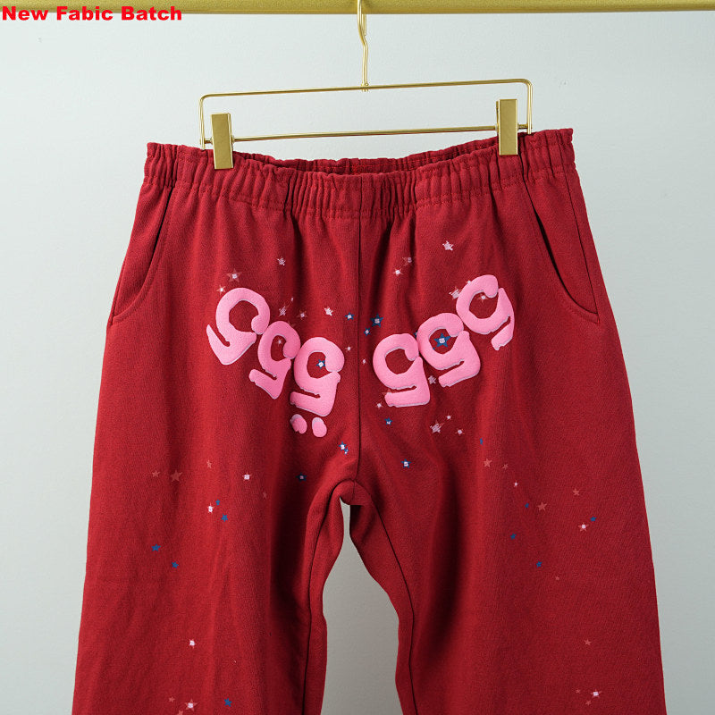 Sp5Der Worldwide Red Angel Number 555 Sweatpants