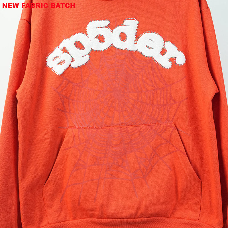 Sp5Der Websuit Hoodie Orange