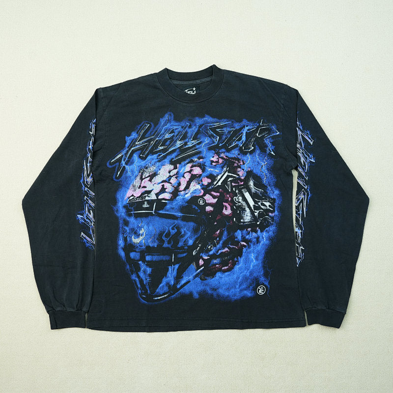 Hellstar Powered By The Star L/S Tee Black