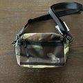 Camo Print Crossbody Shoulder Bag with Mesh Front Pocket