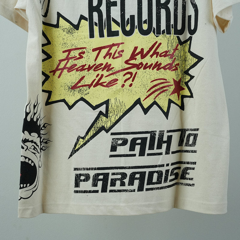 Hellstar Records T-Shirt Off-White