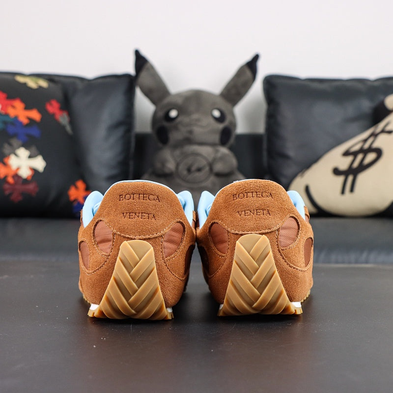 Bottega Veneta Speedster - Caramel/Light Blue