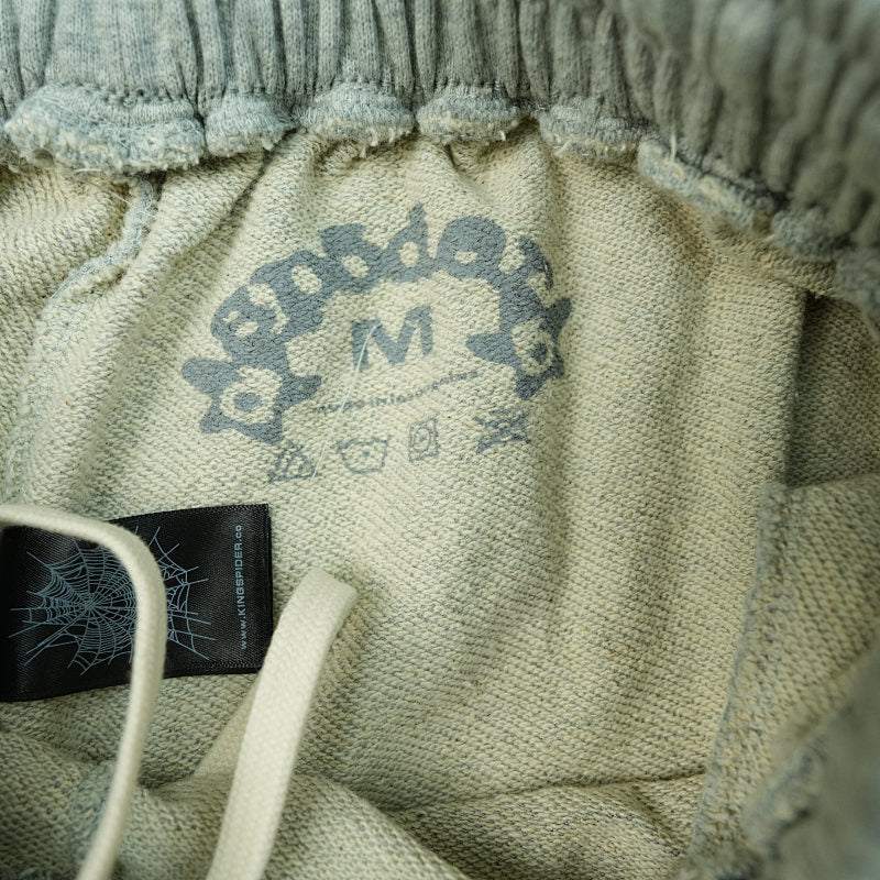 Sp5Der Og Web Logo Sweat Short Heather Grey