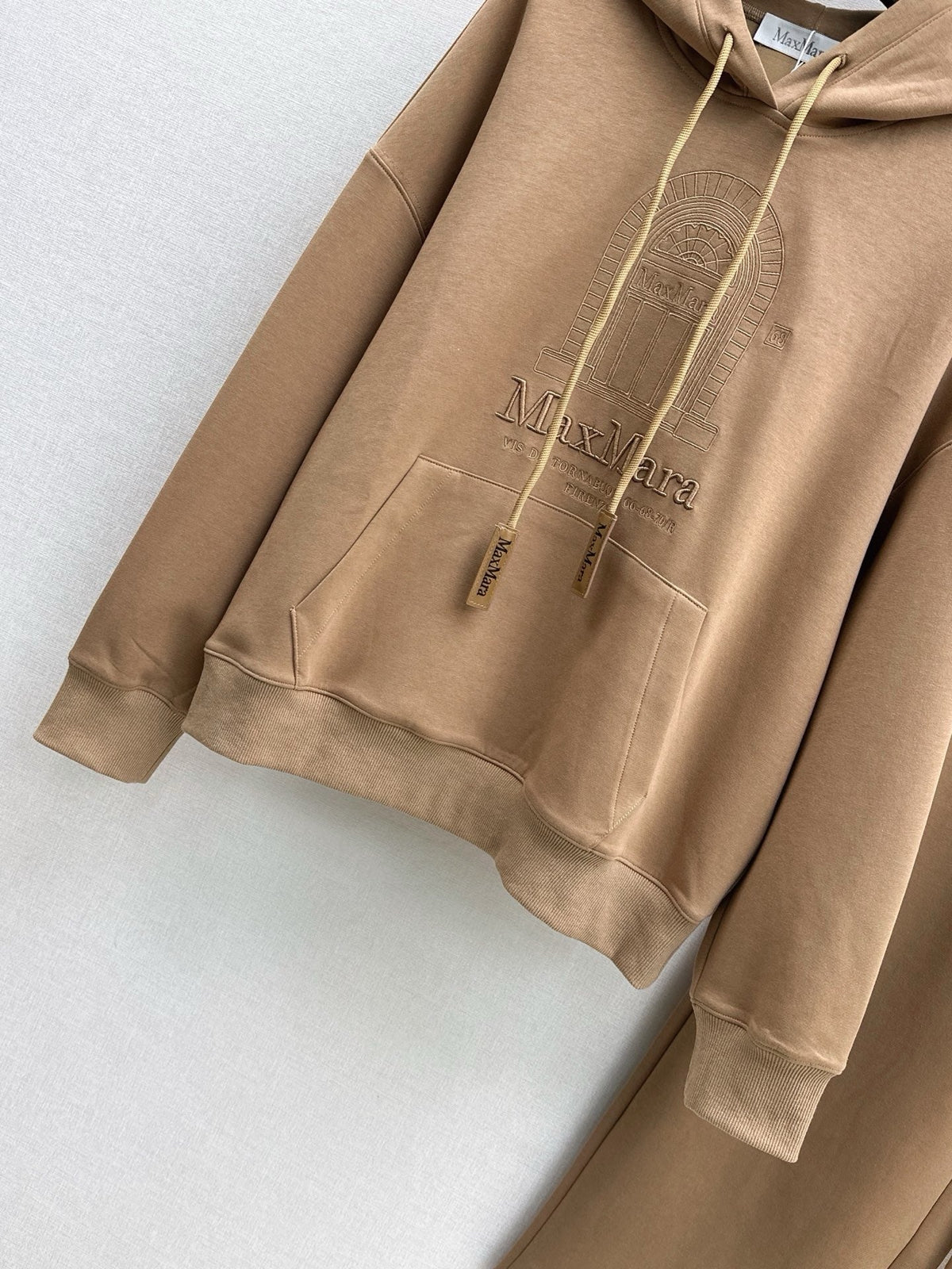 Andrea Logo Embroidered Drawstring Hoodie Set