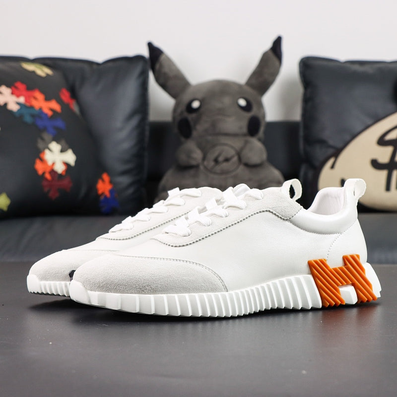 Hermes Bouncing Sneaker - White/Grey