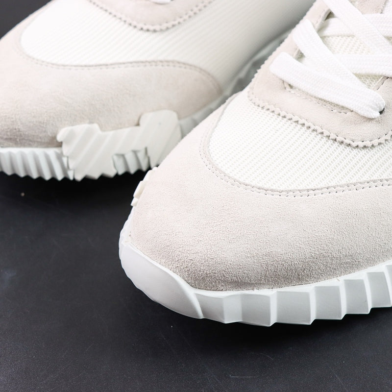 Hermes Bouncing Sneaker - White/Grey Technical Mesh