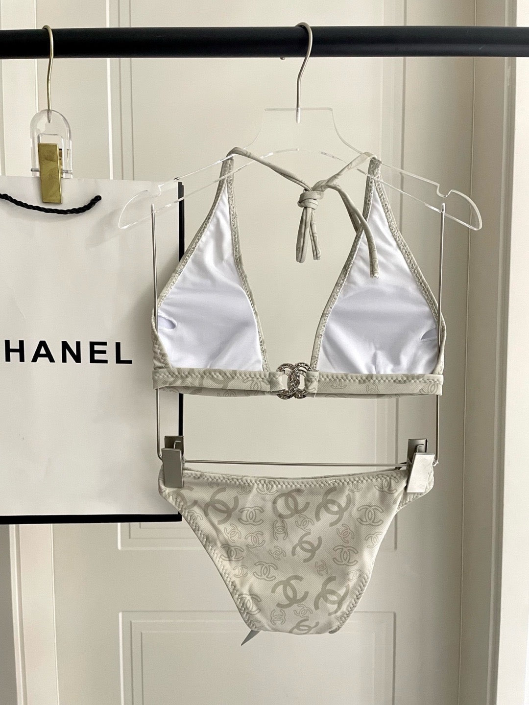 Logo Halter Bikini Set