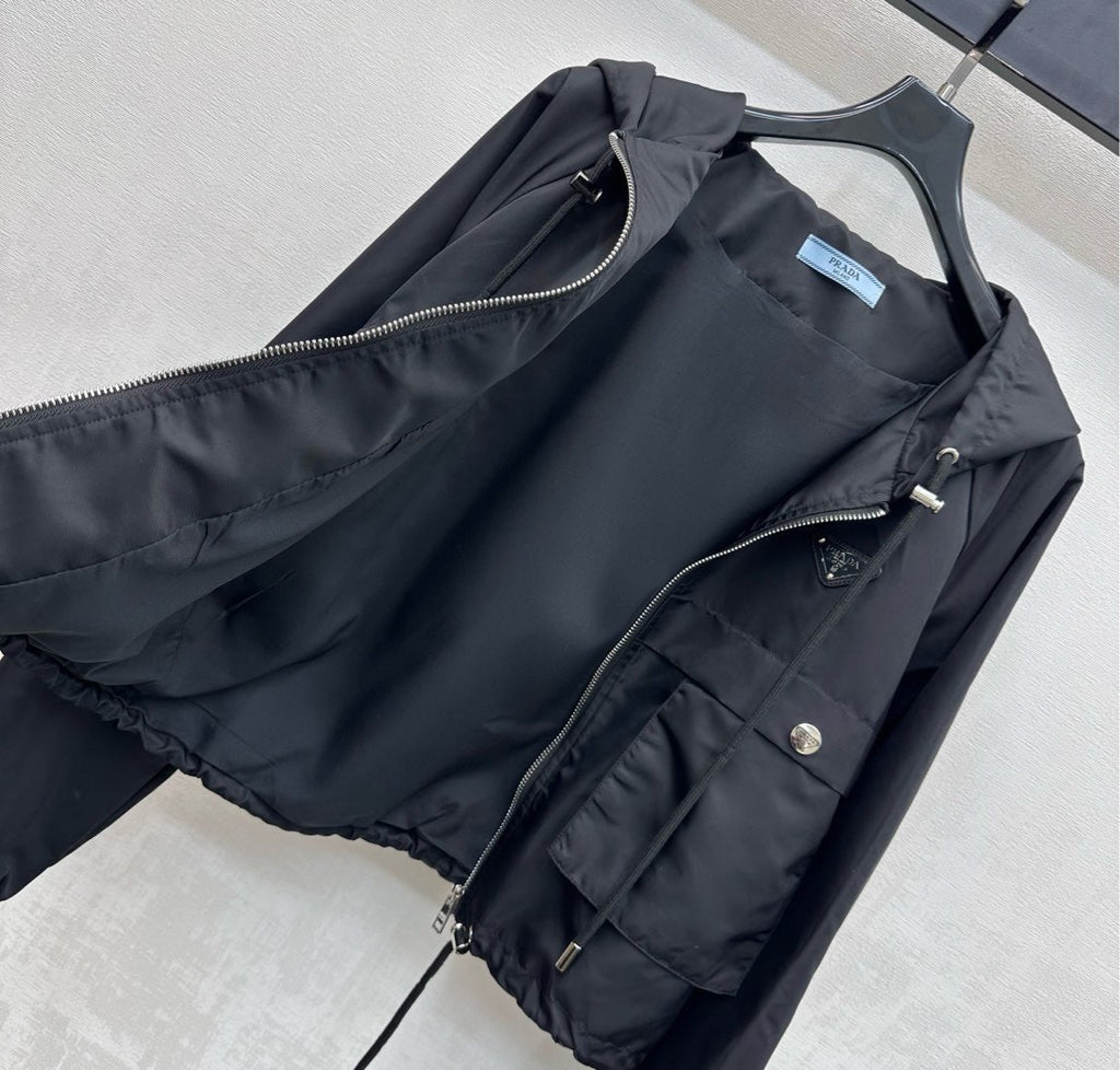 26S Re-Nylon Cropped Jacket