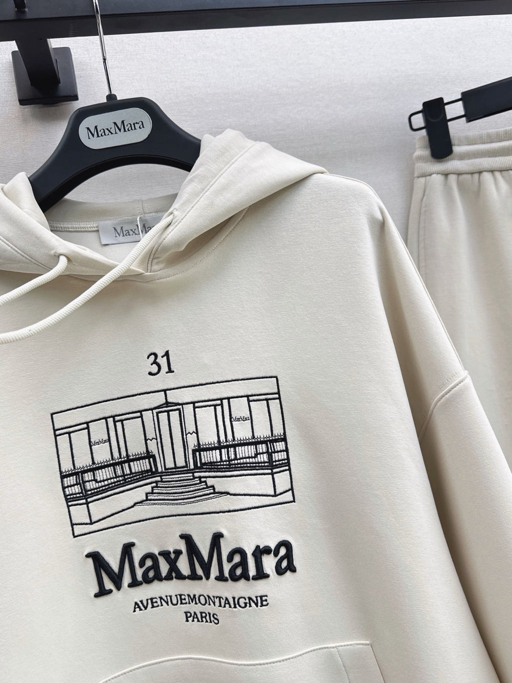Andrea Logo Embroidered Drawstring Hoodie Set