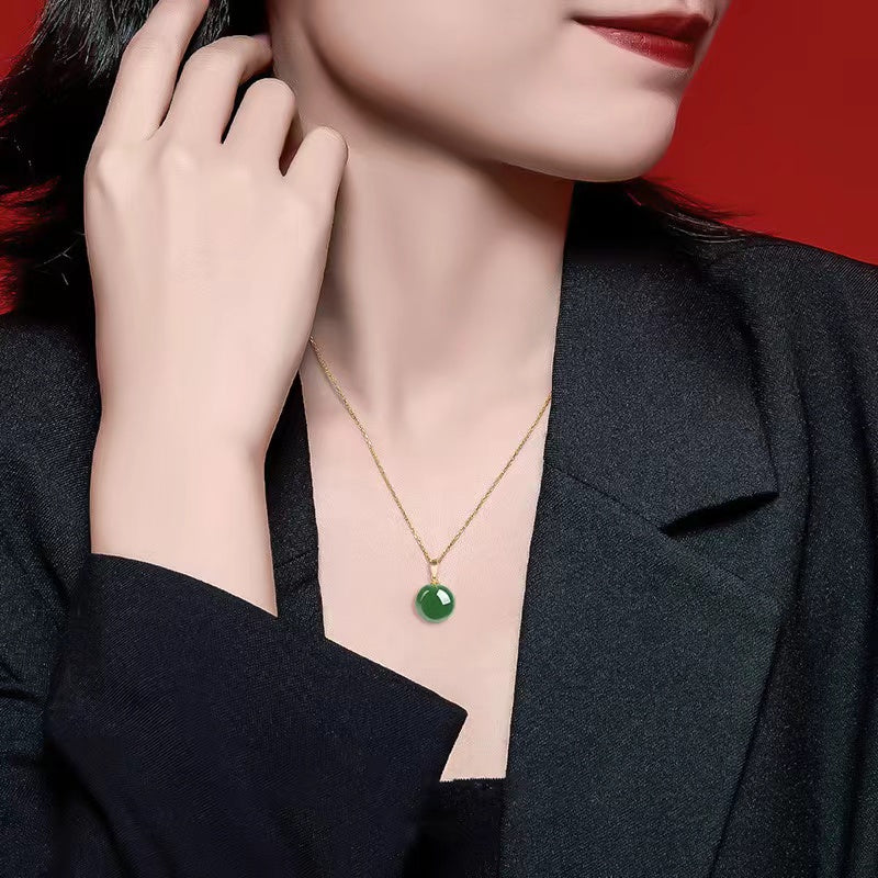 Natural Jadeite Pendant Necklace-Harmony and Balance