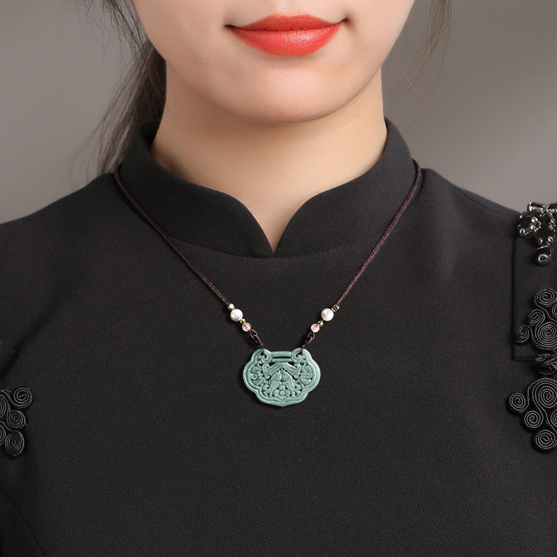 Abundant Fortune Koi Jade Pendant ¨C Prosperity. Harmony & Continuous Wealth