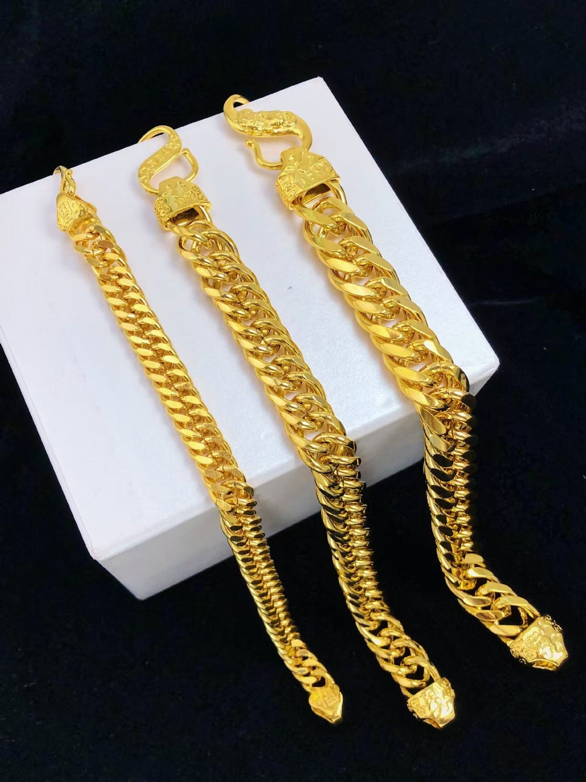 18K Golden Double Pixiu Fu Bracelet-Protection&Luck