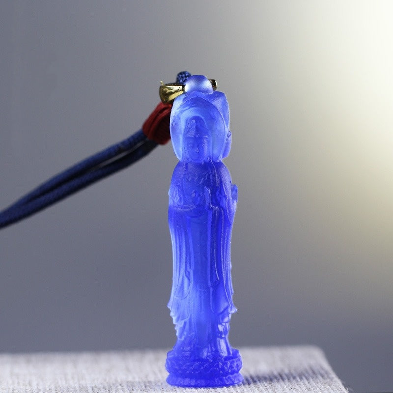 Three-Faced Guanyin Glaze Pendant-Compassion. Protection & Harmony