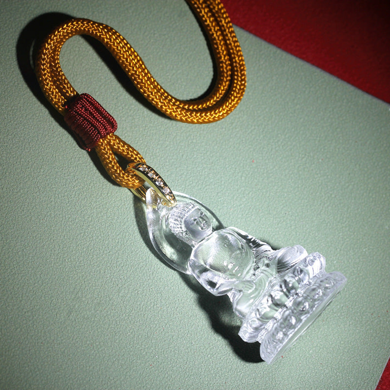 Sacred Shakyamuni Liuli Pendant for Peace & Alignment
