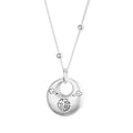 The Circular Blessing 'Fu' Silver Necklace-Lucky and Prosperity