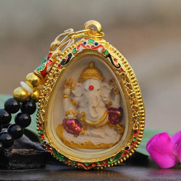 Elephant Ganesha Amulet Thai Pendant Necklace-Wish Fulfillment