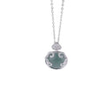 Blue Ice Jade Peace Knot Necklace-Harmony&Protection