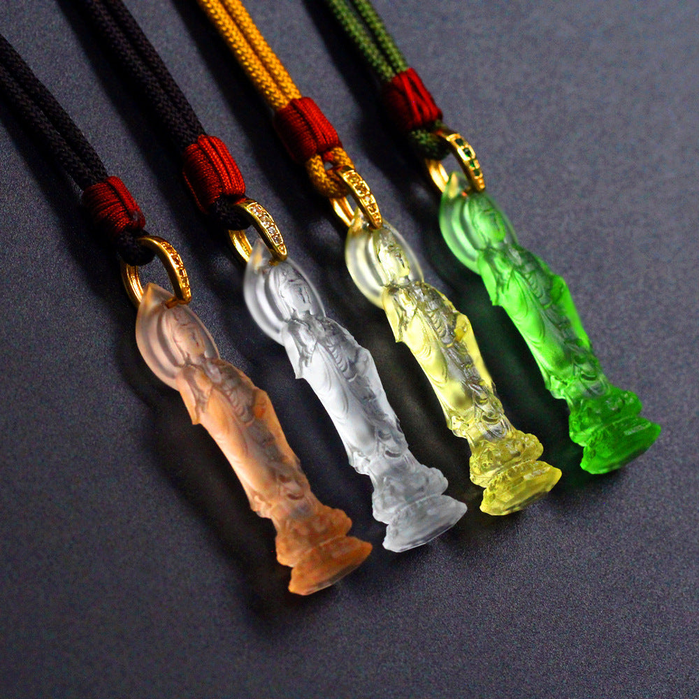 South Sea Guanyin Liuli Pendant ¨C Peace. Guidance & Compassion