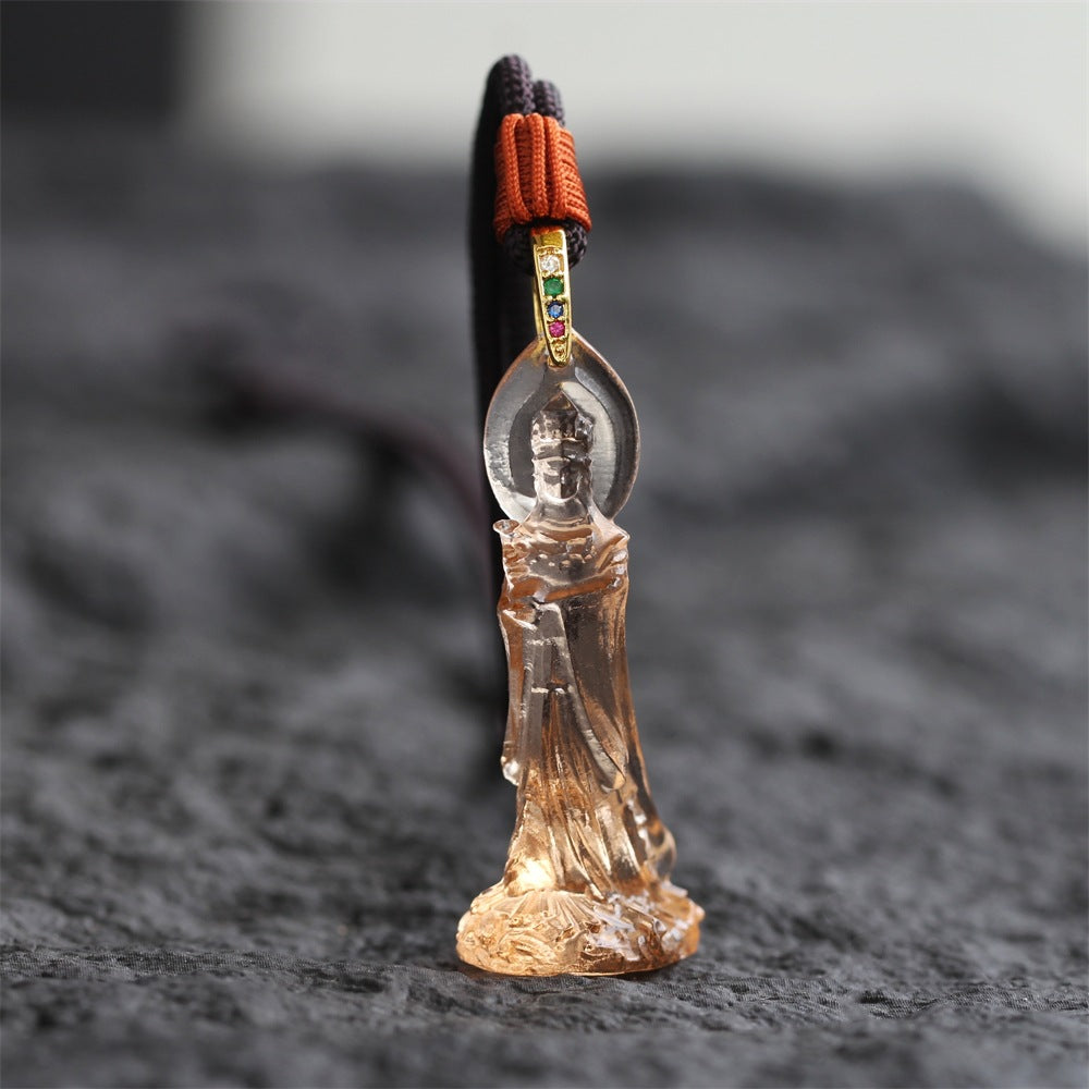 The Sea Goddess: Mazu Sacred Liuli Protection Pendant