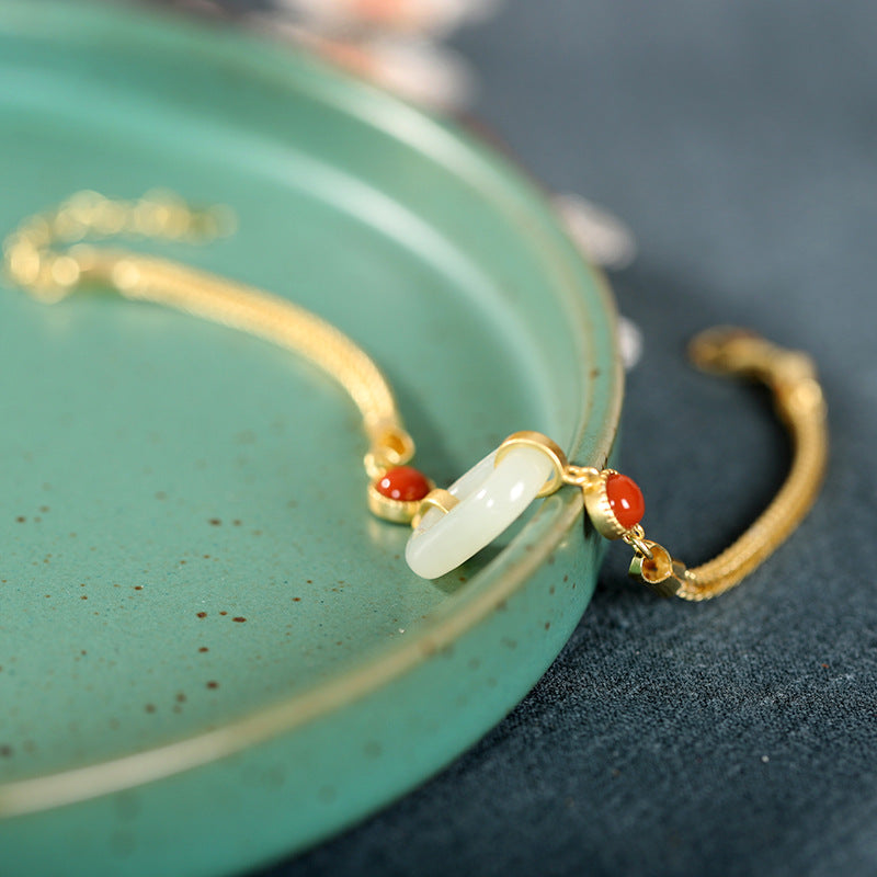 Hetian Jade Pinan Bracelet-Good Fortune and Prosperity