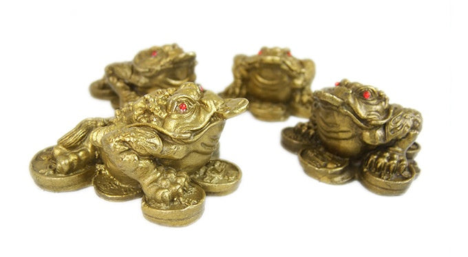 Seven-Star Money Toad â€?Solid Brass Fortune Figurine for Wealth & Prosperity