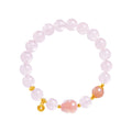 Pink Crystal Pixiu Bracelet–Fortune. Love & Graceful Energy