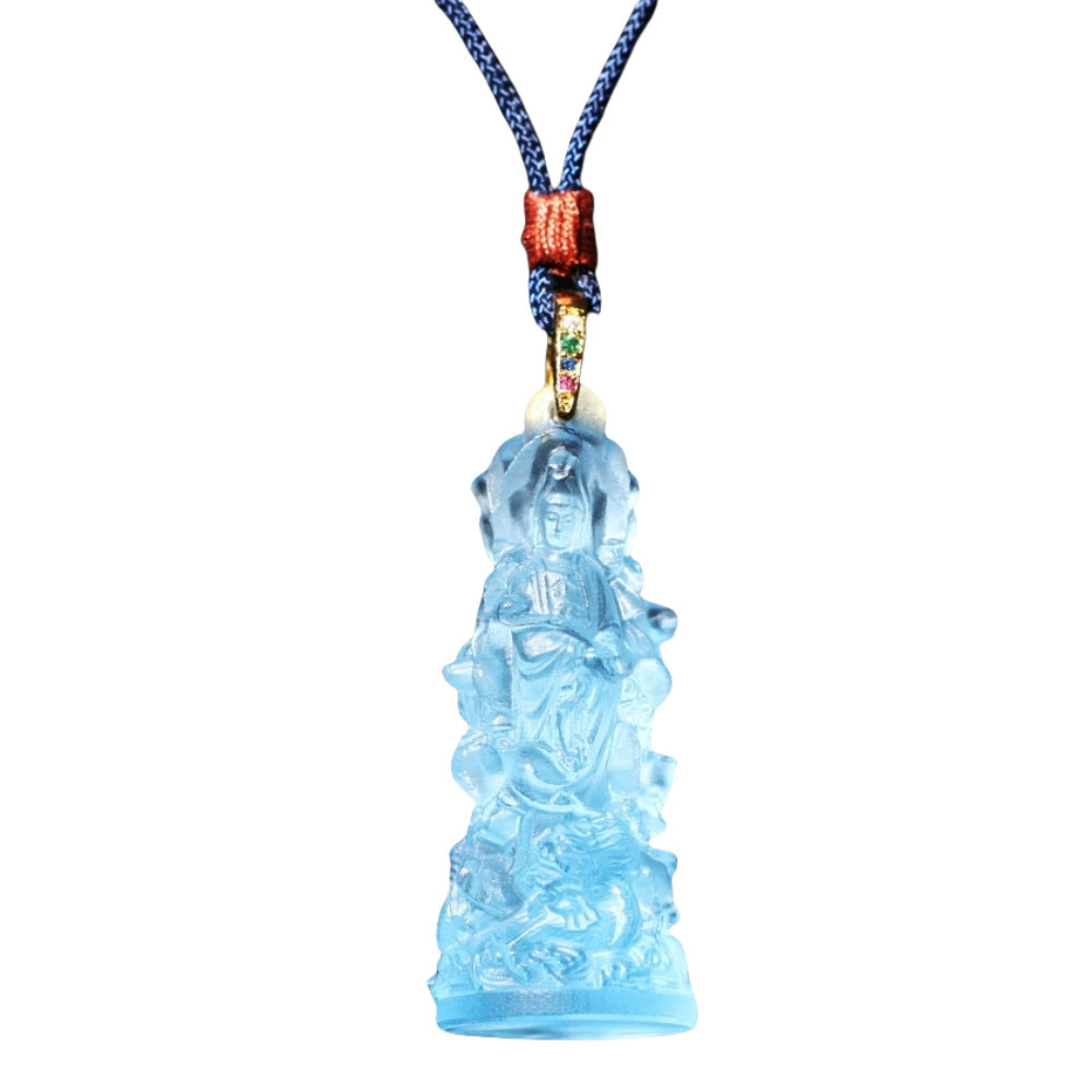 Three-Faced Guanyin Liuli Pendant-Comprehensive Protection