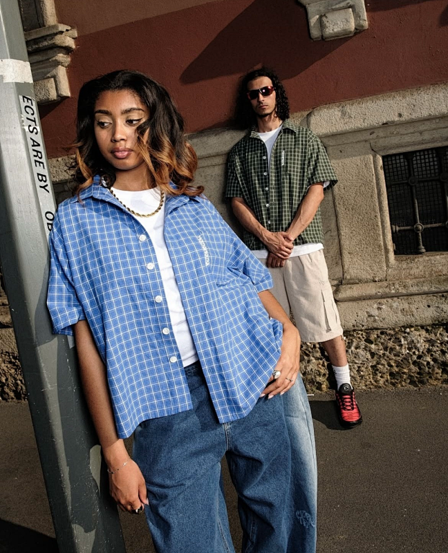 Mertra Plaid Shirt - Blue