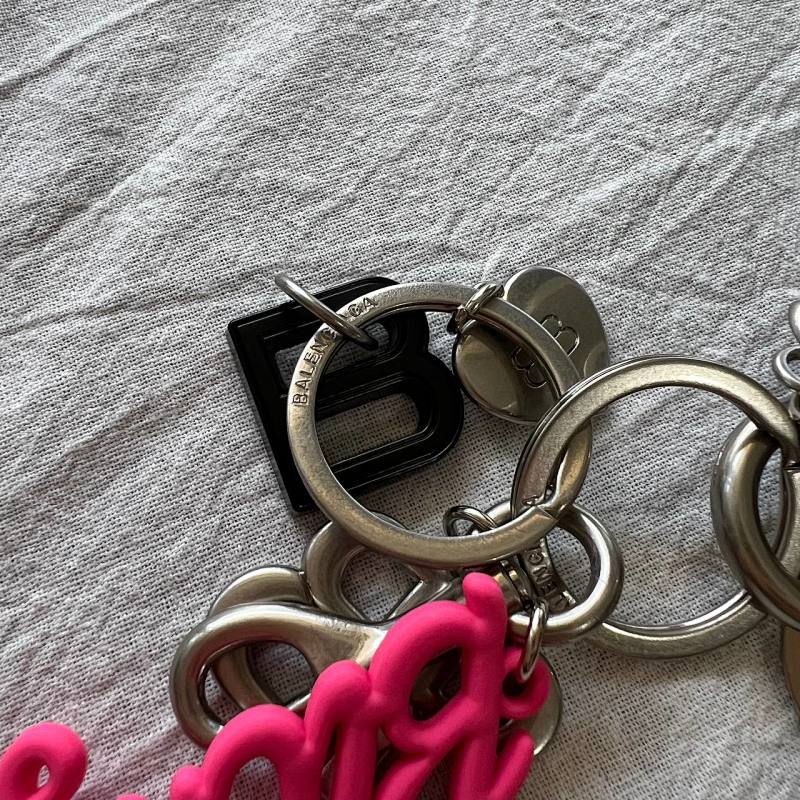 Balenciaga Keychain - Black/White/Multicolor