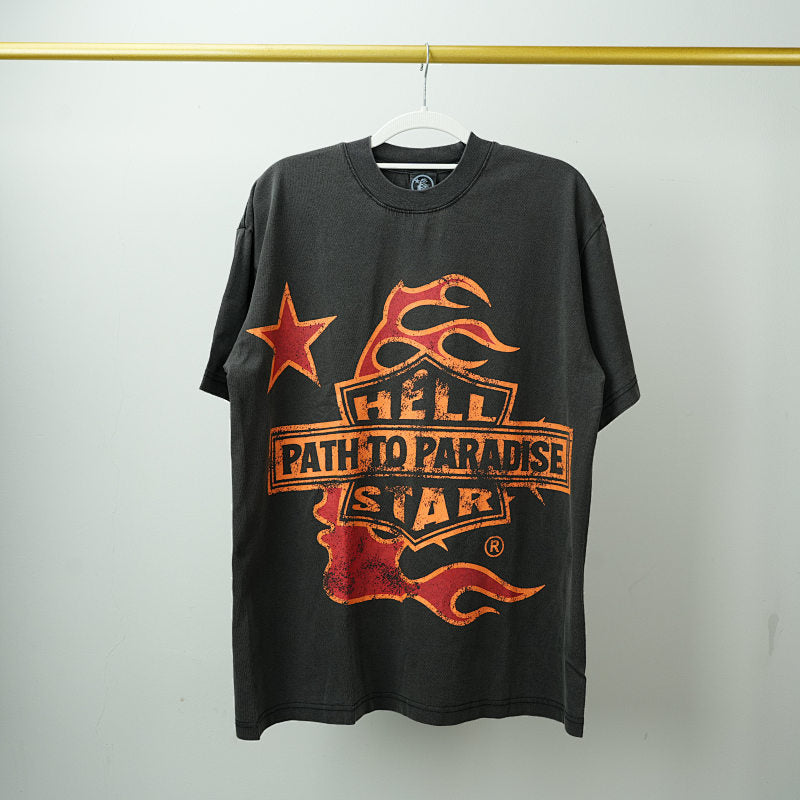 Hellstar Studios Biker Tour Short Sleeve Tee Shirt Black