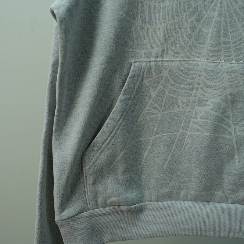 Sp5der Arach NY Phobia Hoodie Ash Grey