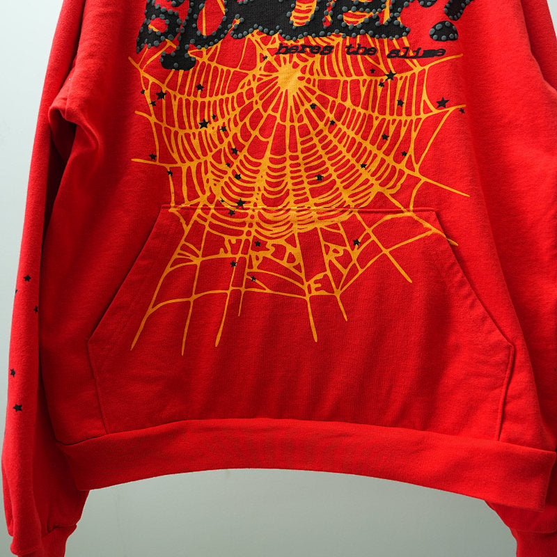 Sp5der P*NK V2 Hoodie Red