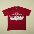Hellstar Studios Jesus Emblem Short Sleeve Tee Shirt Blood Red