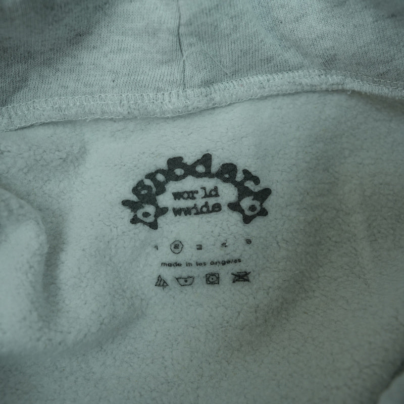 Sp5der Arach NY Phobia Hoodie Ash Grey