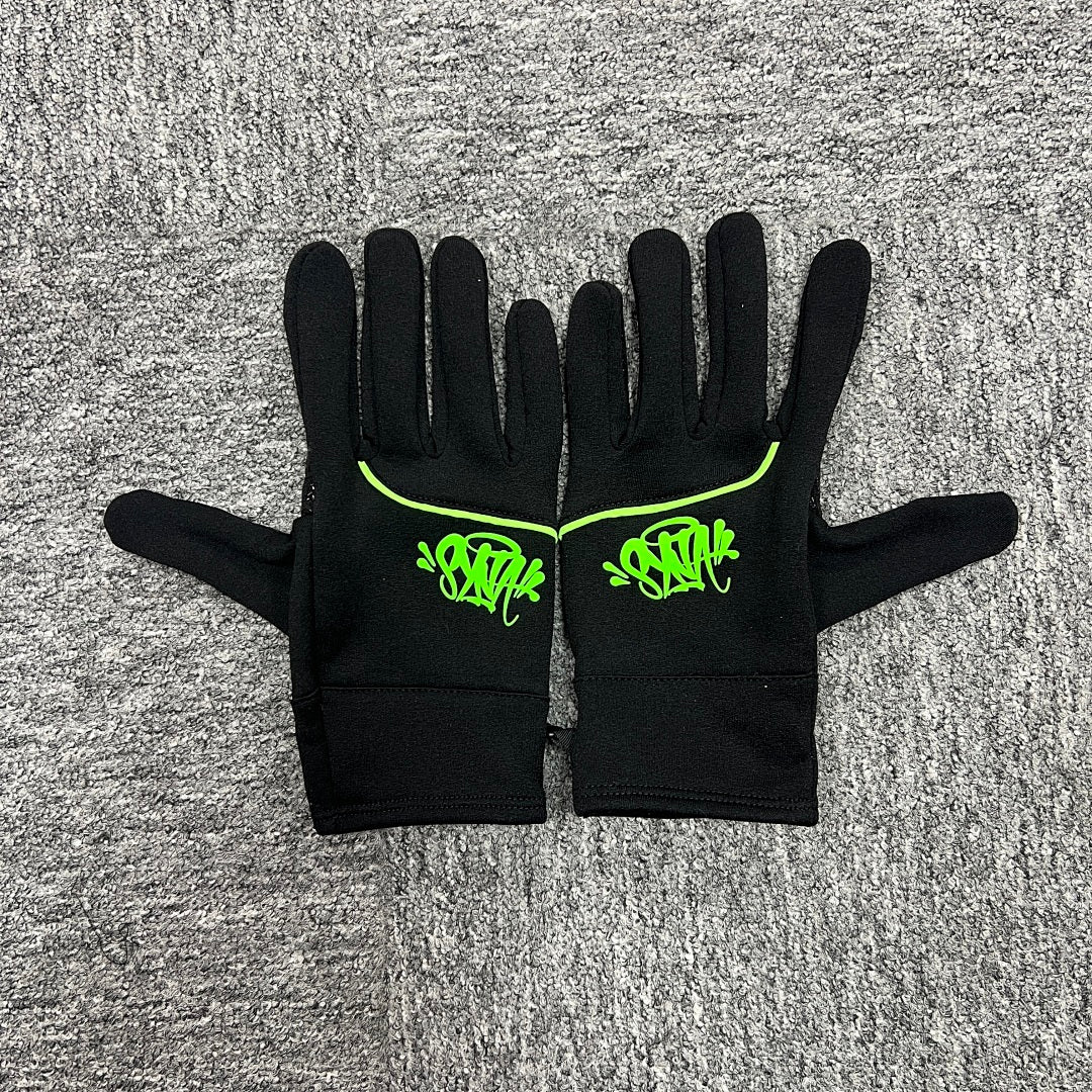 Gloves Black Green