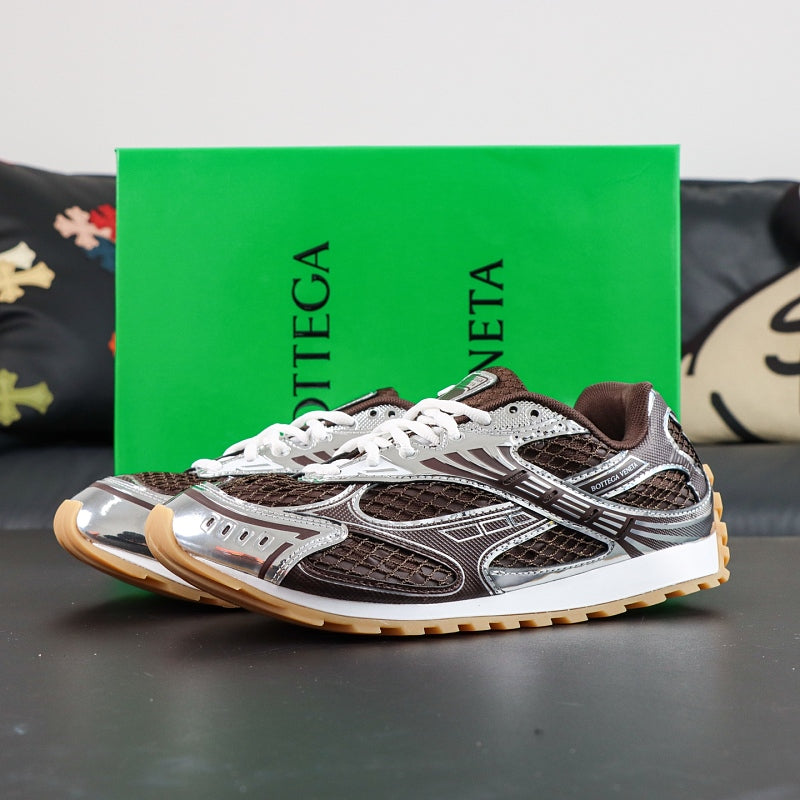 Bottega Veneta Orbit Sneaker - Brown/Silver