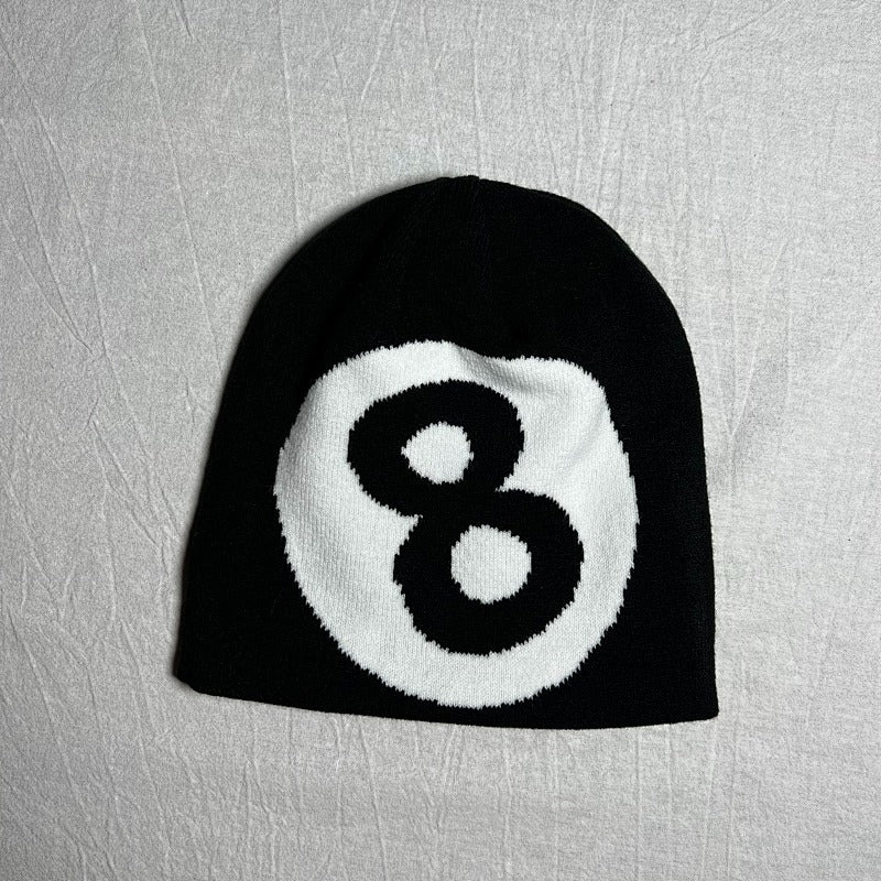 8-Ball Beanies - Blue/Gray/Pink/Black/Red/Brown
