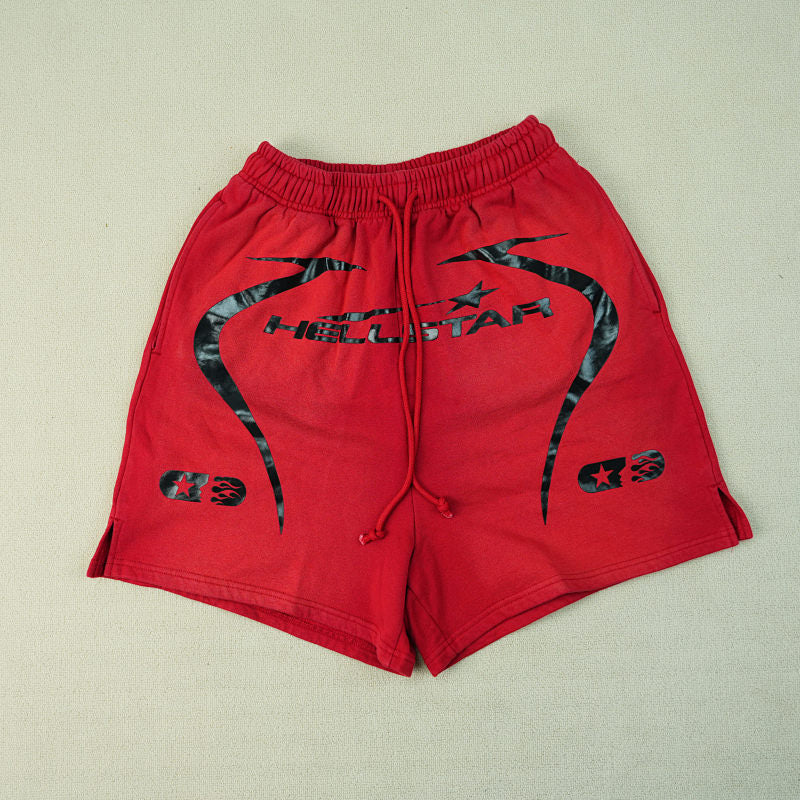 Hellstar Warm Up Shorts Red