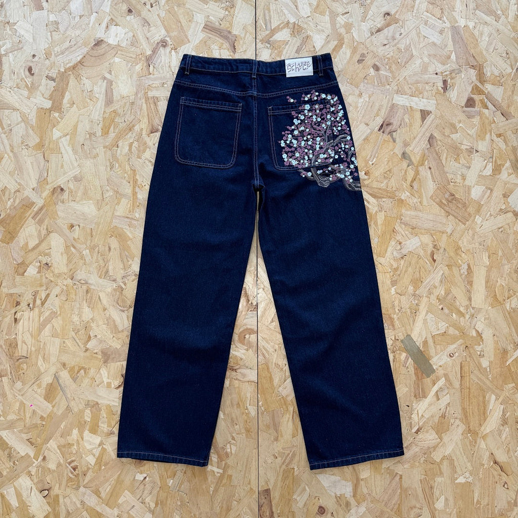 Derschutze Blossom Selvedge - Indigo