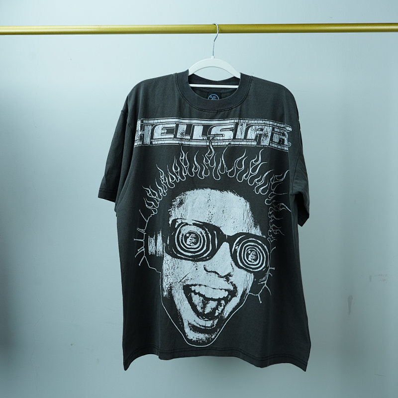 Hellstar Studios Rage Short Sleeve Tee Shirt Black