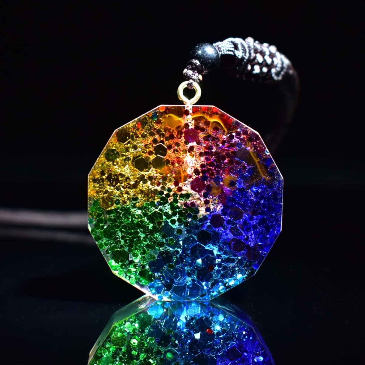 6 Natural Stone Orgonite Chakra Healing Energy Pendant