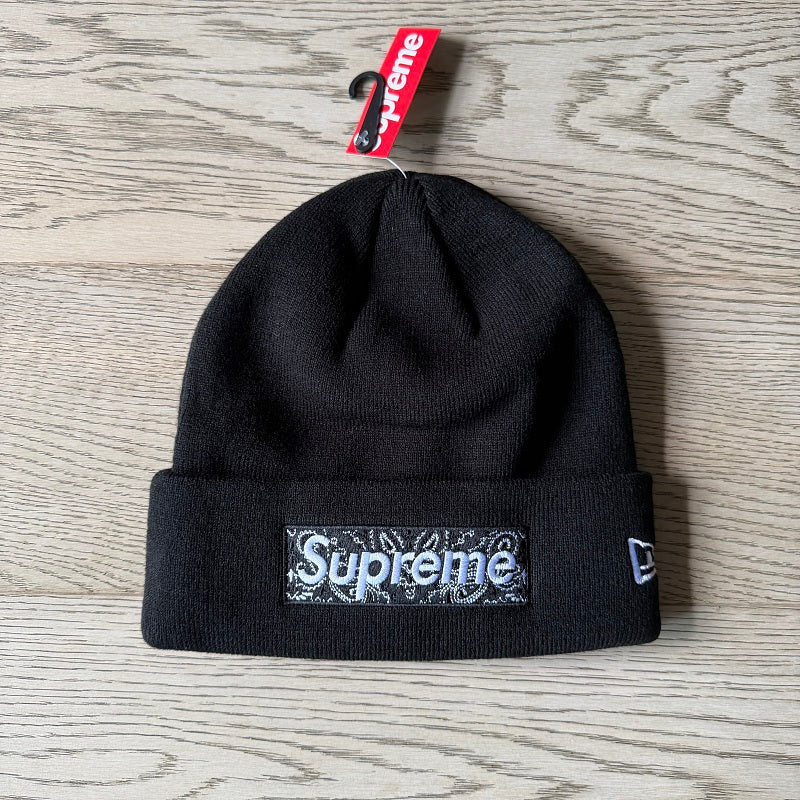 Supreme x New Era Bandana Box Logo Beanie v2