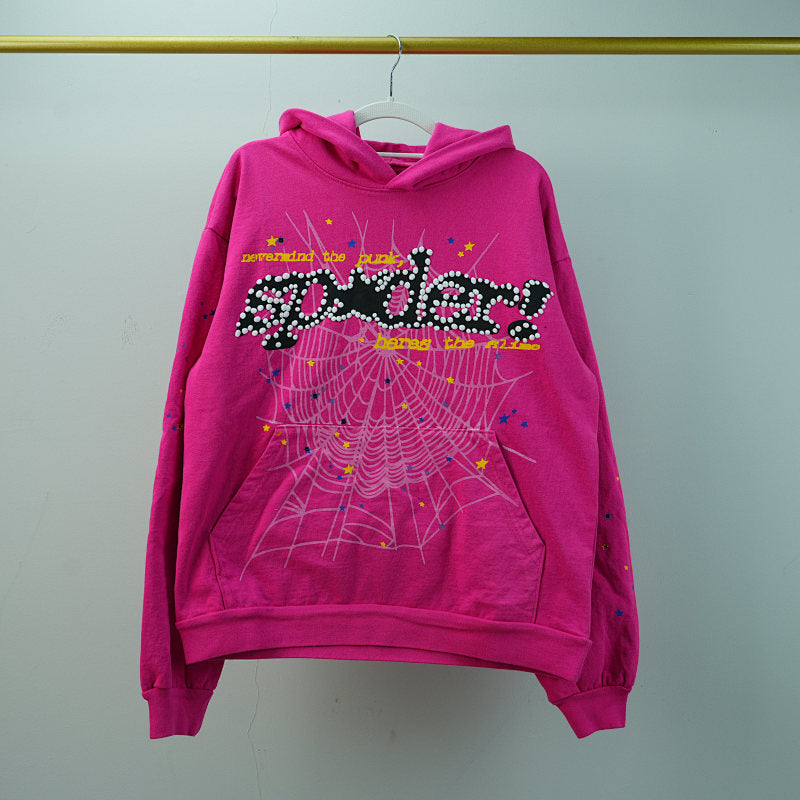 Sp5der P*NK V2 Hoodie Pink