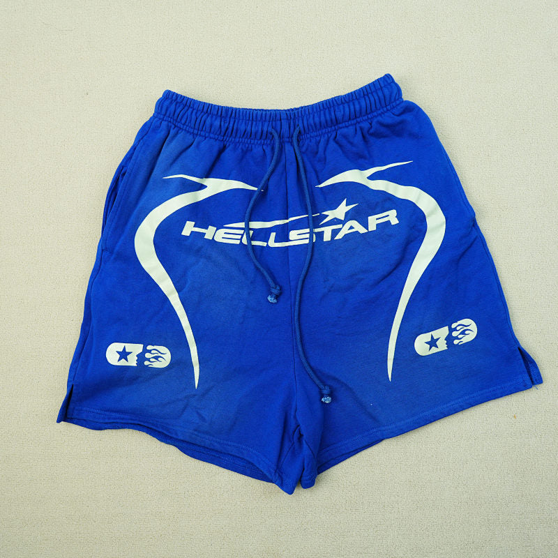 Hellstar Warm Up Shorts Blue