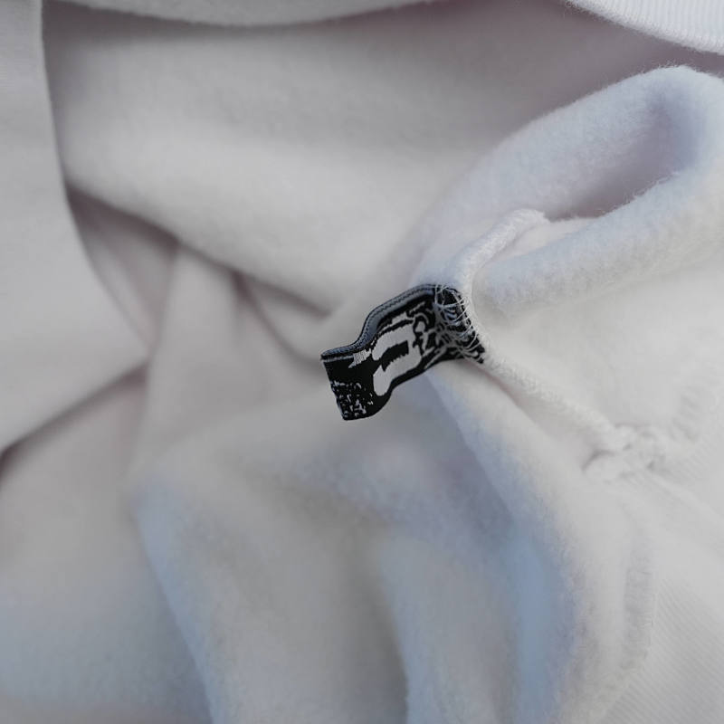 Sp5Der 0G Rhinestone Logo Hoodie White