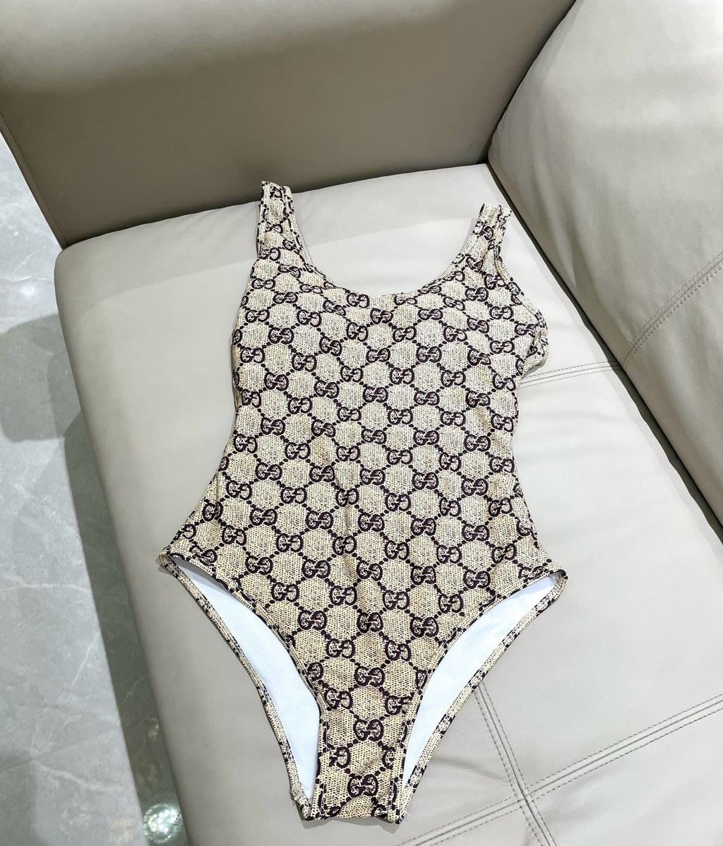 Logo One Piece Swimsuit