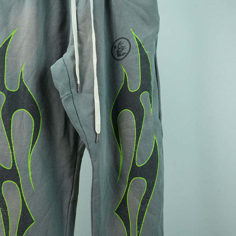 Hellstar Future Fames Sweatpants Grey/Green