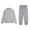 Alo Yoga Half-Zip Tracksuit Set (Grey)