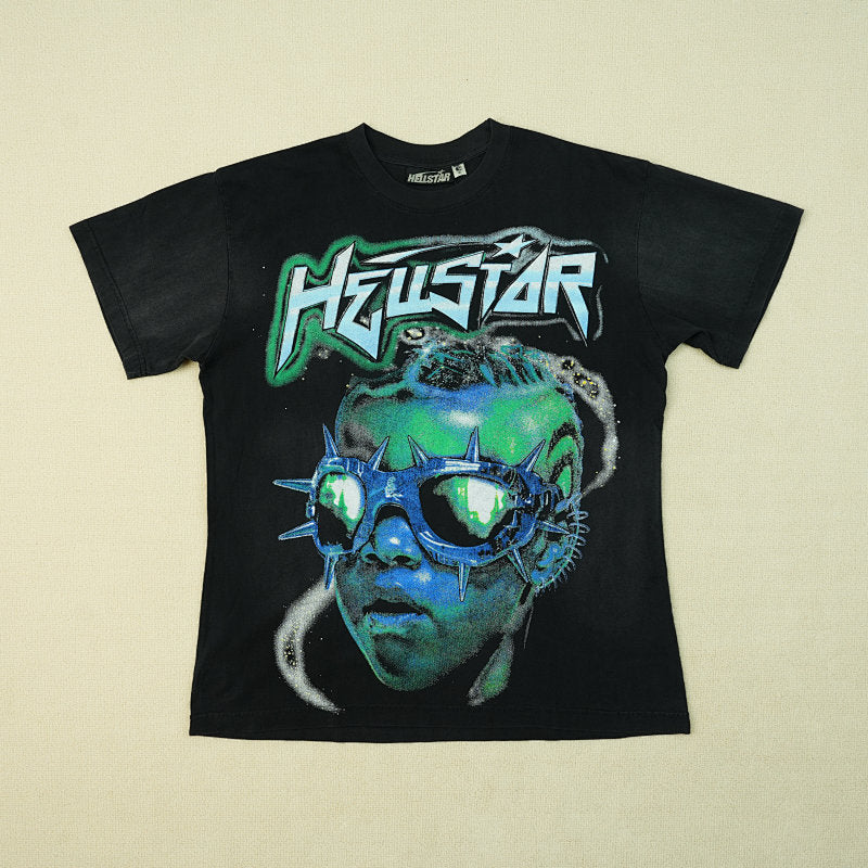 Hellstar The Future T-Shirt Black/Blue