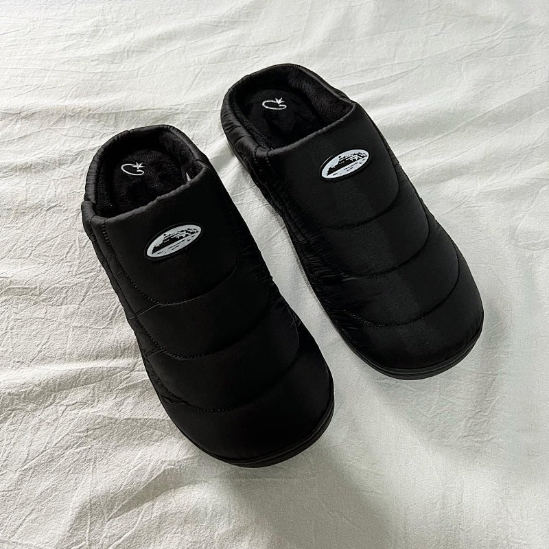 Quilted Slippers - Black